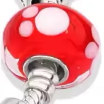 Charms Esfera Murano Roja Disney