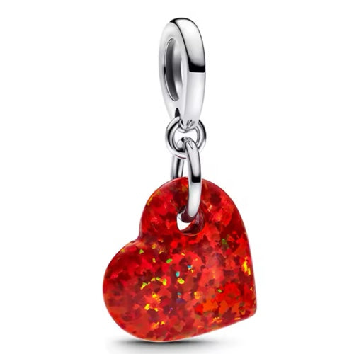 Charm Corazón Rojo Colgante