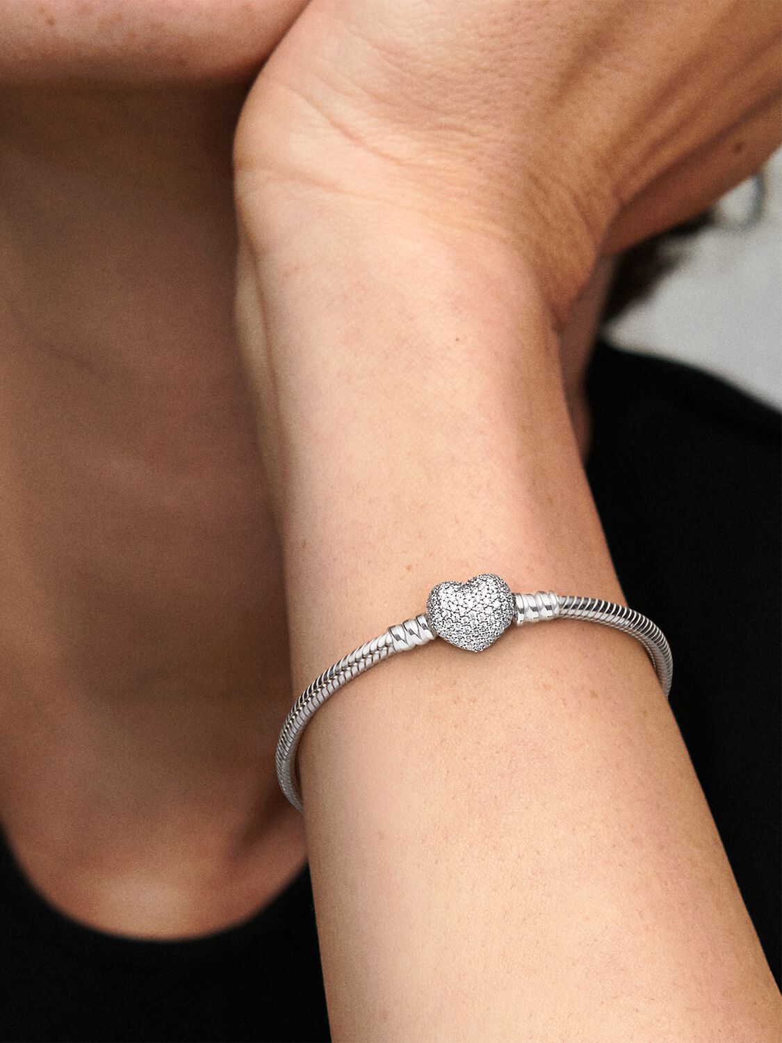 Pulsera Pandora Cierre Corazón Con Circonitas