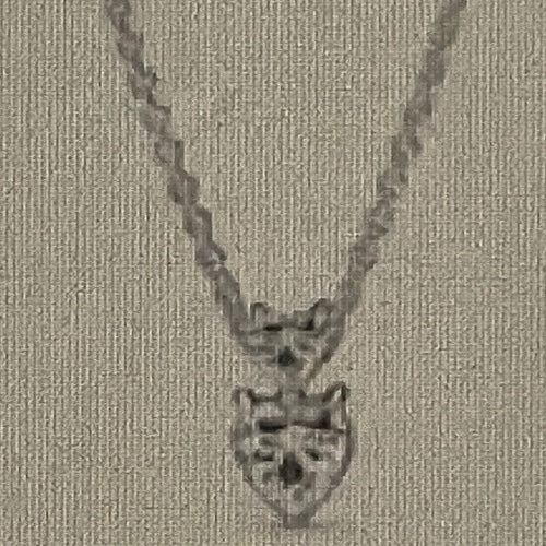 Cadena Corazón Doble Piedra