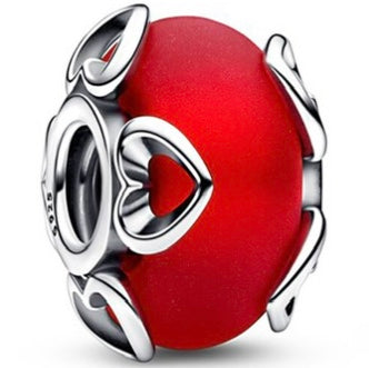 Charm Esfera Murano Roja