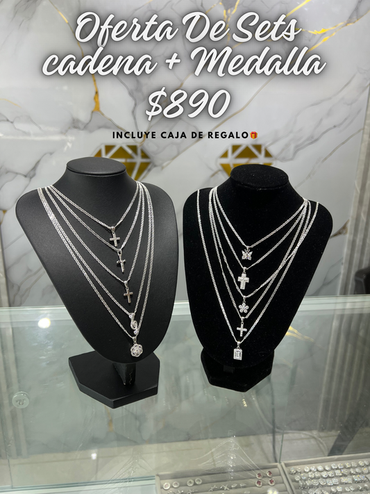 OFERTA DE CADENA + MEDALLA $890