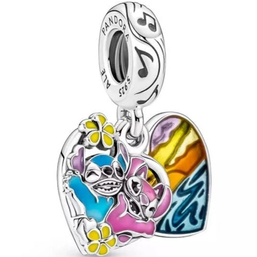 Charm Corazon Lilo & Stitch