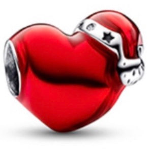 Charm Merry Christmas Corazón Rojo