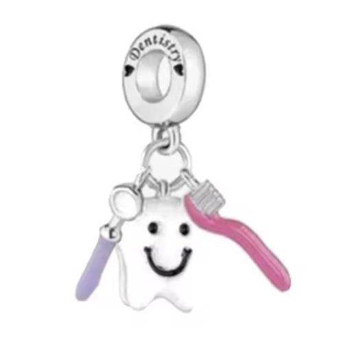 Charm de Dentista Rosado/Morado