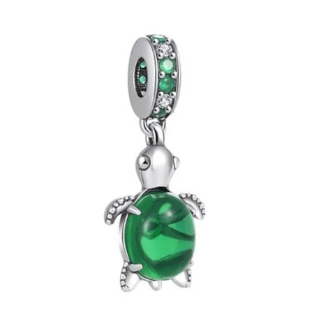 Charm Tortuga Murano Verde