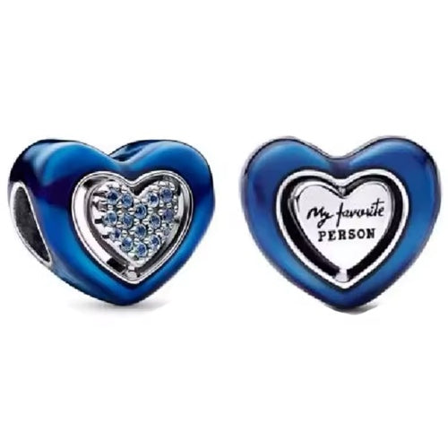 Charm Corazon Azul “My Favorite Person”