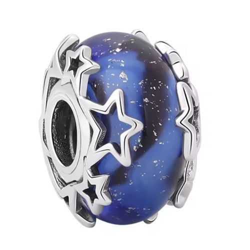 Charms Esfera Murano Azul Oscuro