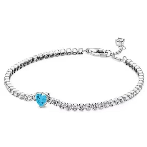 Guillo Tejido Tenis con Corazon Azul Celeste