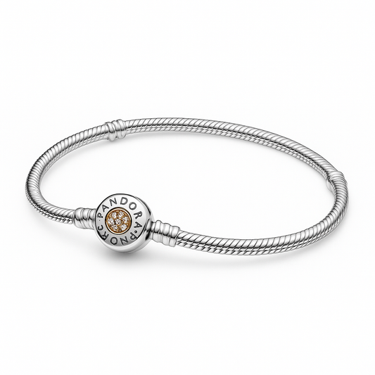 Pulsera Cierre Circular Dorado