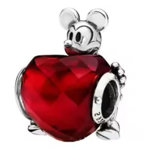 Charm Corazon Rojo Mickey Disney