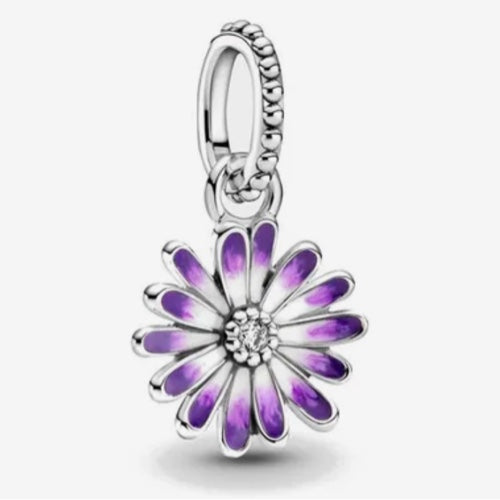 Charm Colgante Margarita Morada