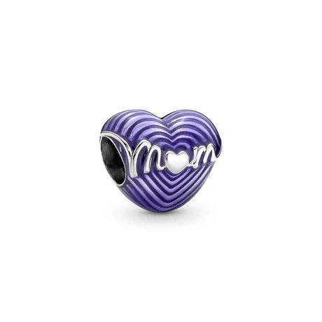 Charm Mom Corazón Morado