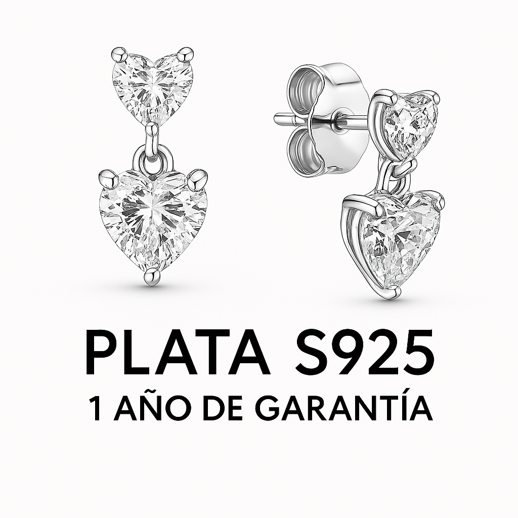 Aretes Doble Piedra