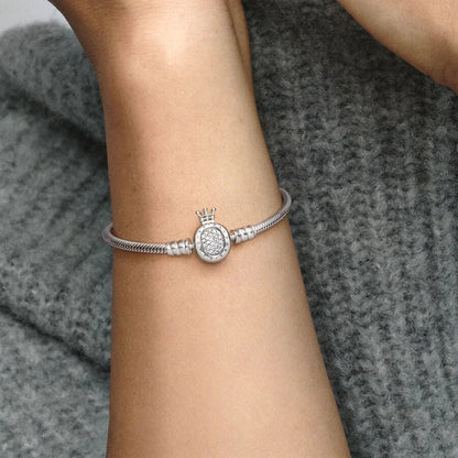 Pulsera Pandora Cierre Estilo Corona de piña