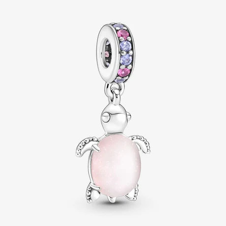 Charm Tortuga Murano Rosado